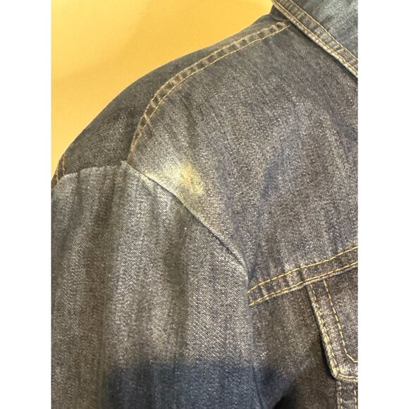 Eddie Bauer Expedition Quilted-Lined Denim Jacket – Made in USA – See Measure - Picture 13 of 15